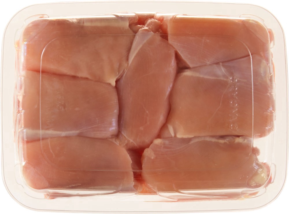 slide 2 of 3, Simple Truth Natural Boneless Skinless Chicken Thighs (6-8 per Pack), per lb