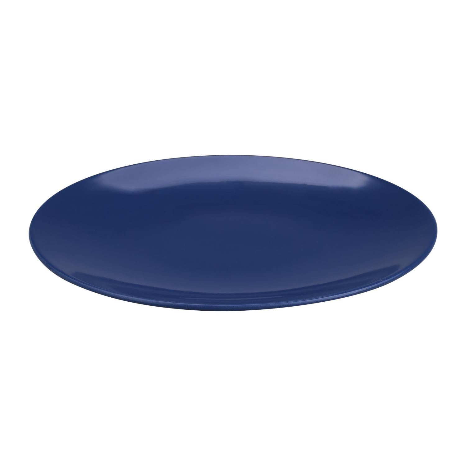 slide 1 of 3, ROOM & RETREAT Rr Summer Melamine Salad Plate 8.5" Navy, 8.5 in