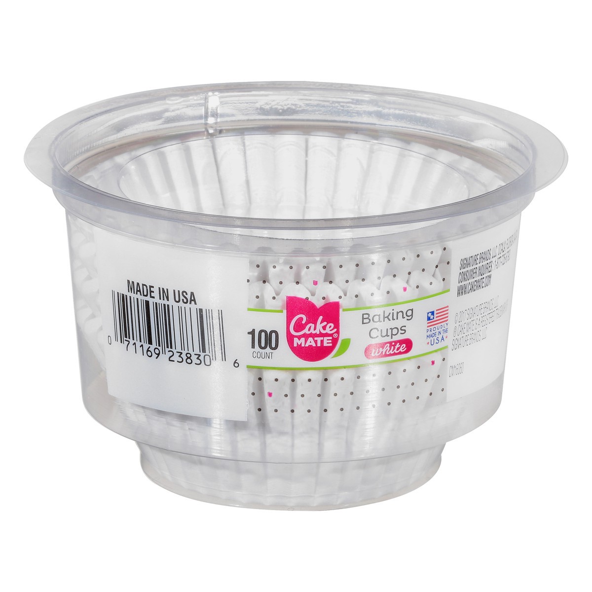 slide 2 of 9, Cake Mate Baking Cup White, 100 ct