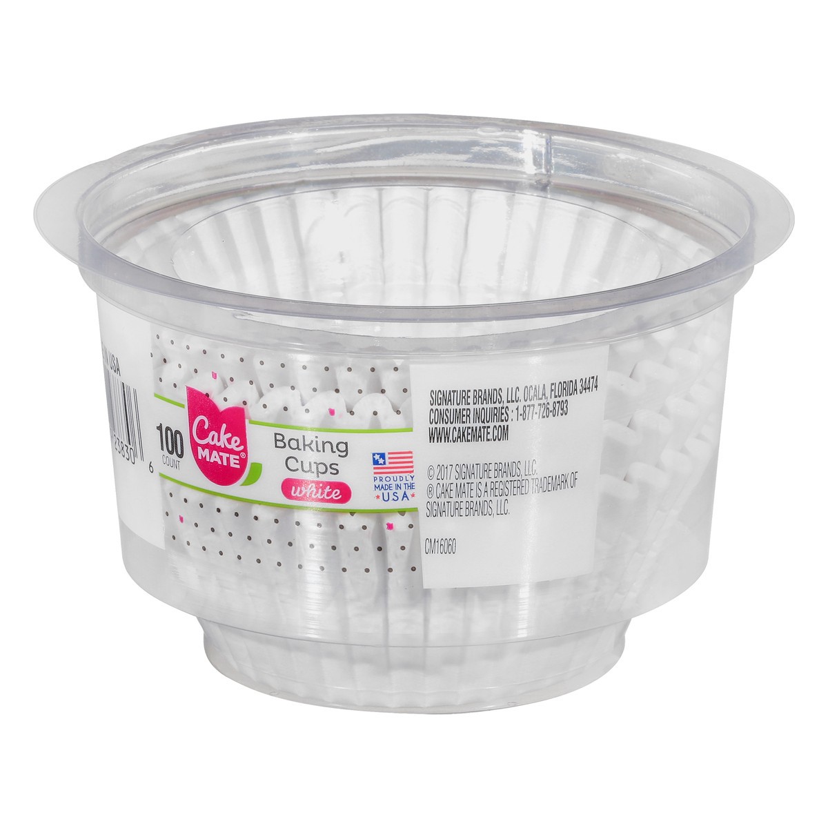 slide 3 of 9, Cake Mate Baking Cup White, 100 ct