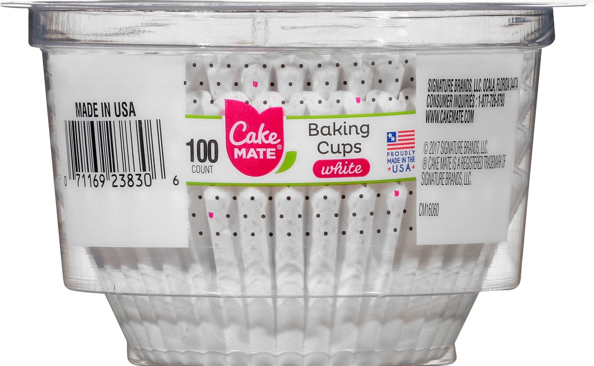 slide 6 of 9, Cake Mate Baking Cup White, 100 ct