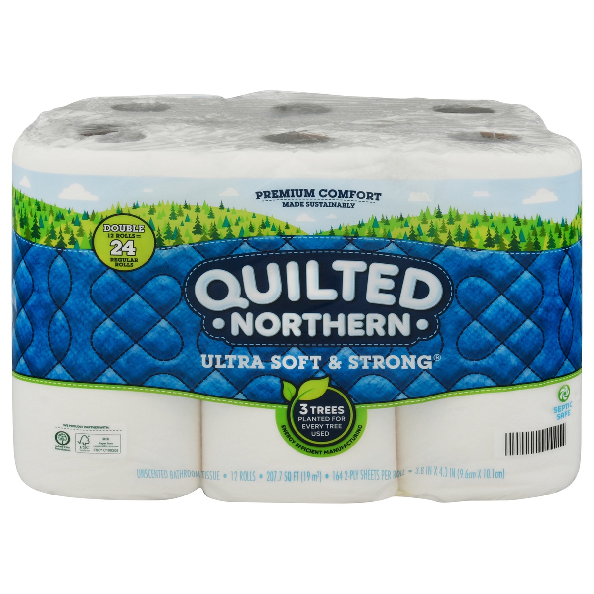 slide 1 of 1, Quilted Northern Ultra Strong & Soft Bathroom Tissue, 24 ct
