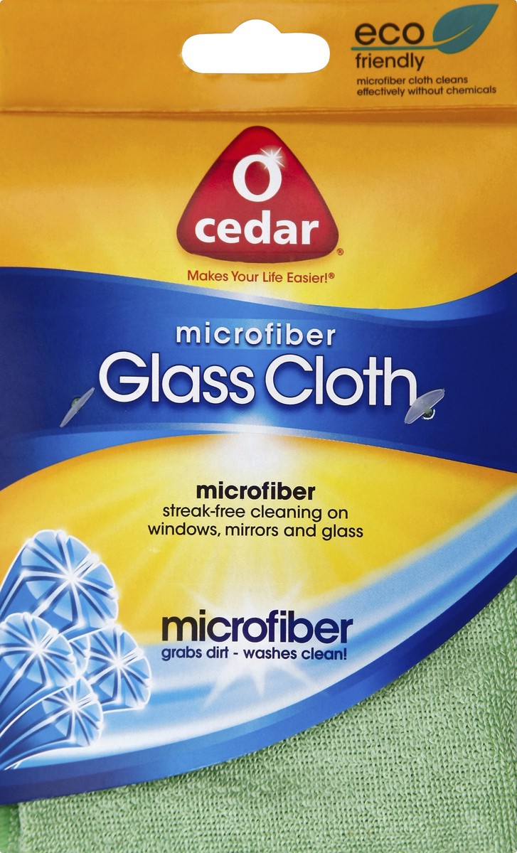 slide 2 of 2, O-Cedar Glass Cloth 1 ea, 1 ct
