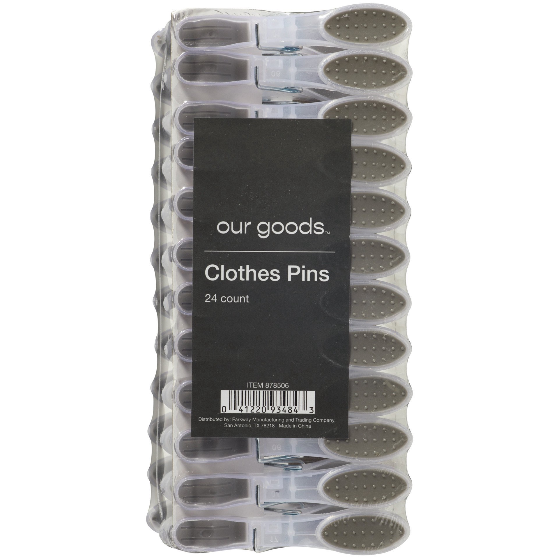 slide 1 of 1, our goods Plastic Clothes Pins, 24 ct