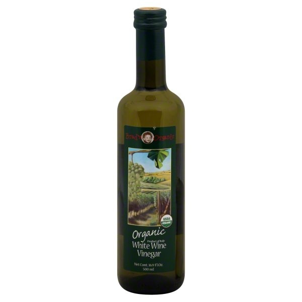 slide 1 of 1, Brad's Organic White Wine Vinegar, 16.9 oz