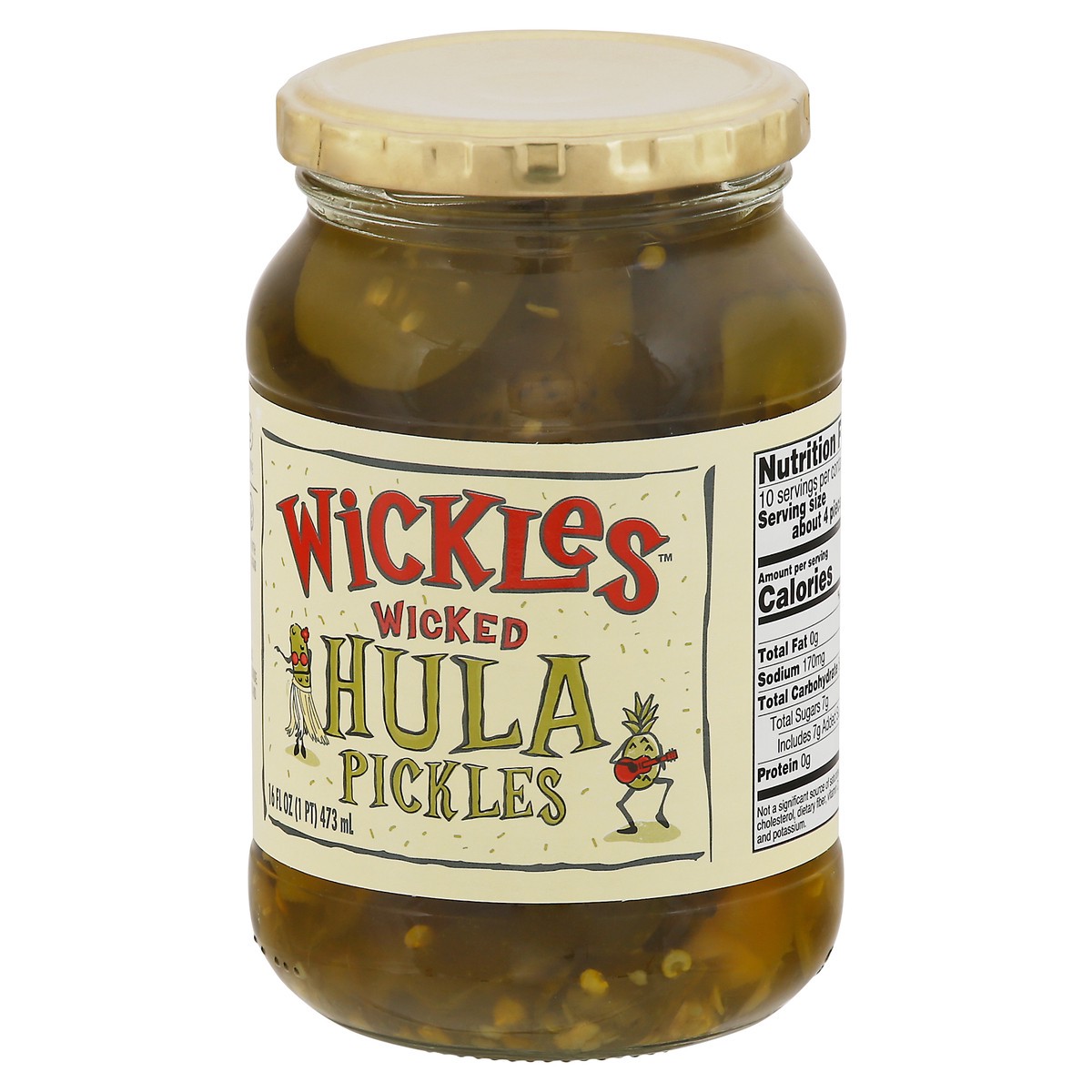 slide 9 of 9, Wickles Wicked Hula Pickles 16 oz., 16 oz