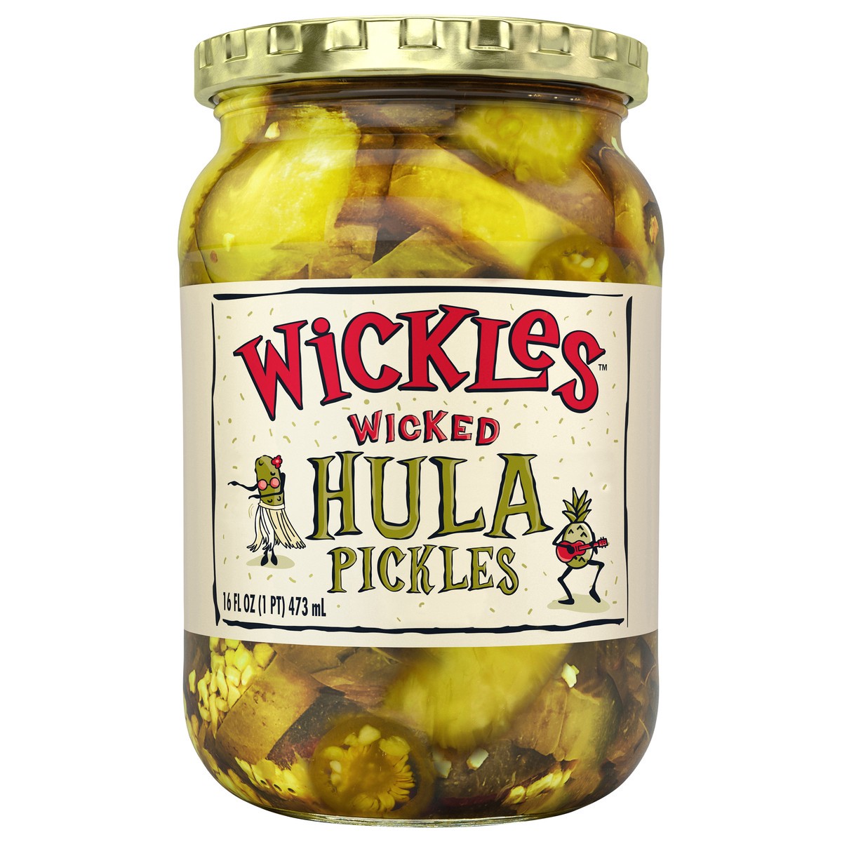 slide 1 of 9, Wickles Wicked Hula Pickles 16 oz., 16 oz