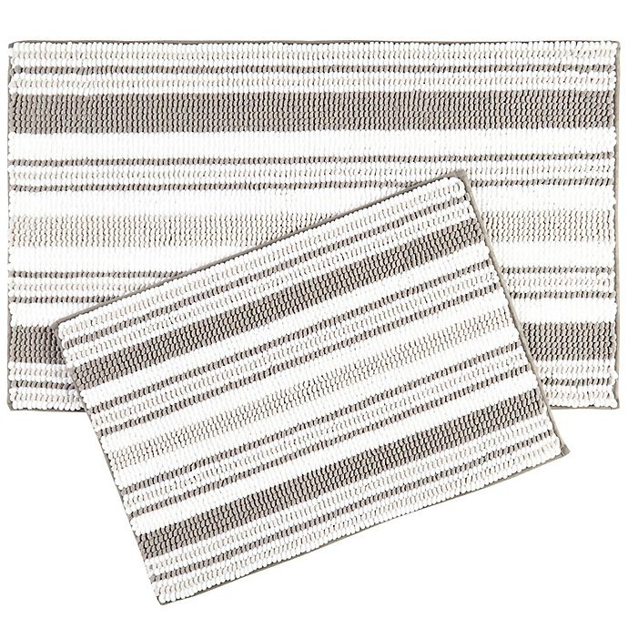 slide 1 of 1, Trina Turk Carson Bath Mats - Grey, 2 ct