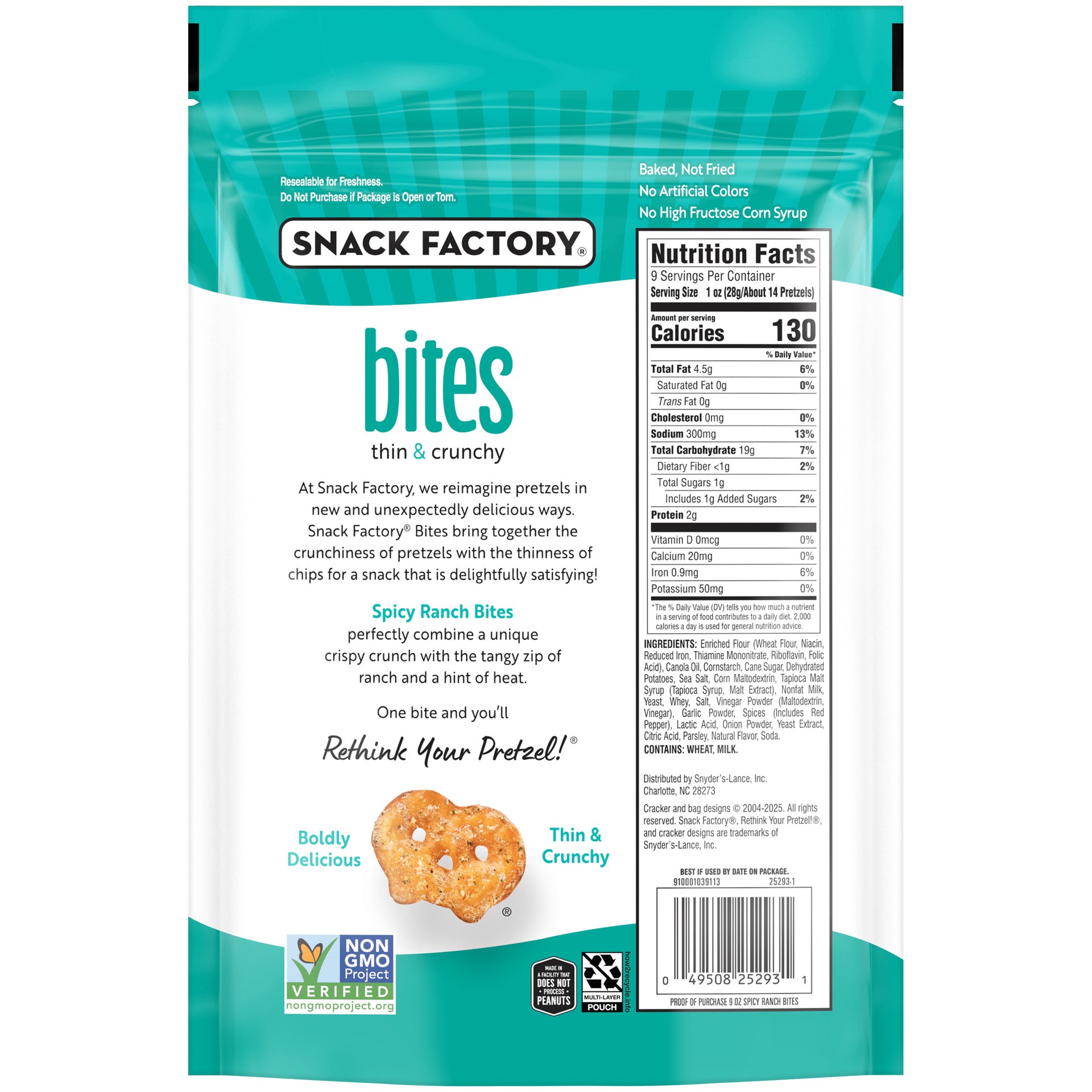 slide 6 of 6, Snack Factory Bites, 9 oz