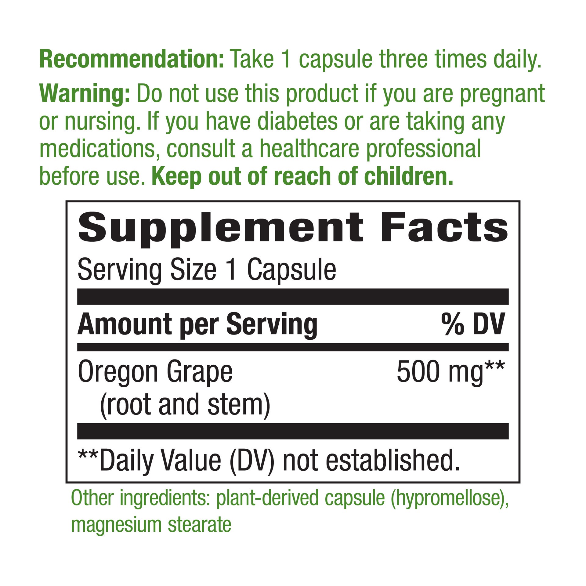 slide 3 of 5, Nature's Way Oregon Grape, 90 ct