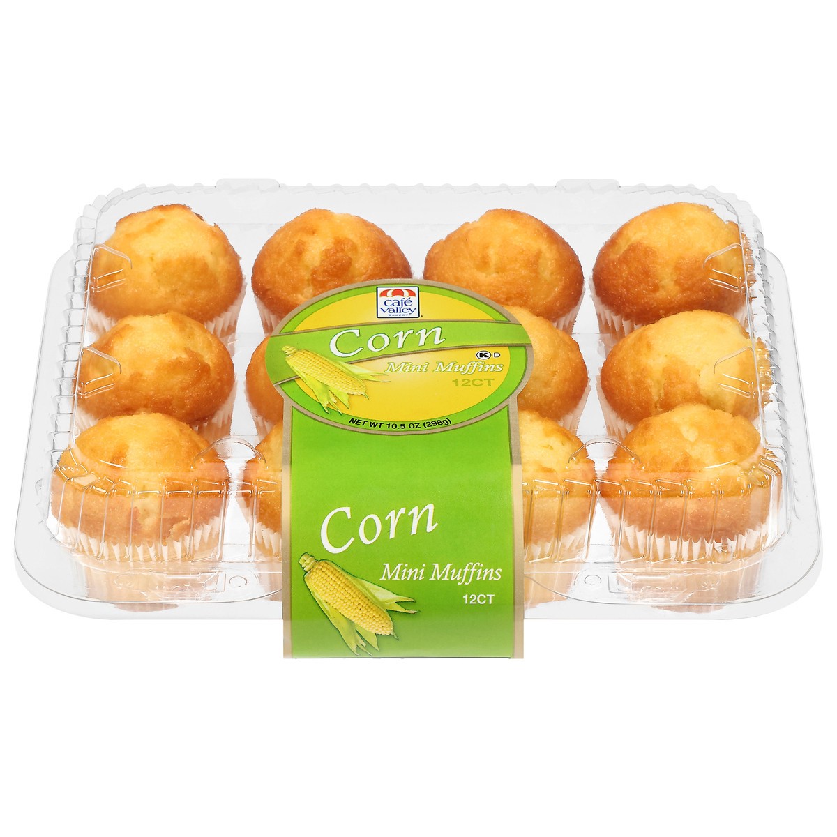 slide 1 of 15, Café Valley Corn Mini Muffins - 12 pk, 10.5 oz