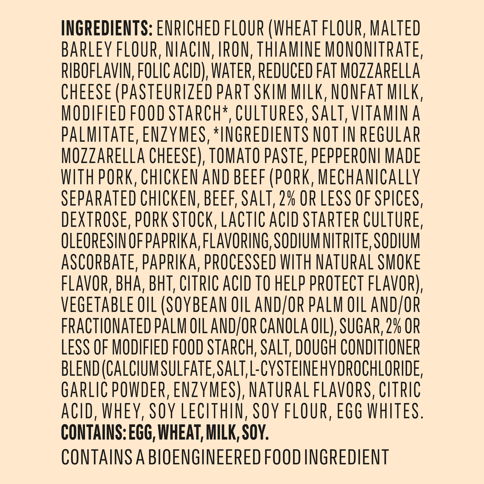 slide 4 of 7, Jack's Jack''s Pull-Apart Pepperoni Pizza Sticks, Pepperoni made with pork, chicken and beef. Pack of 10, 20 oz