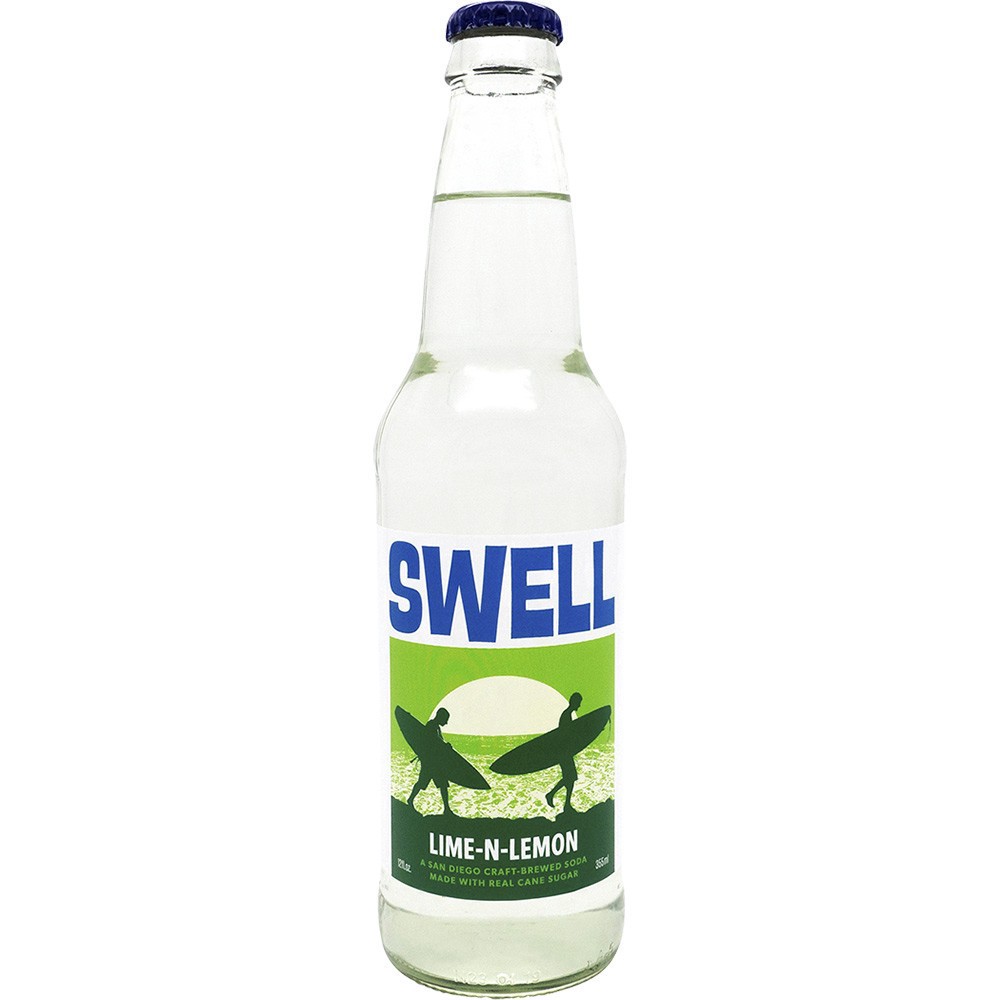 slide 1 of 1, Swell Soda Lime-N-Lemon, 4 ct; 12 oz