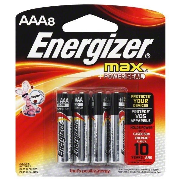 slide 1 of 1, Energizer AAA Alkaline Batteries, 8 ct