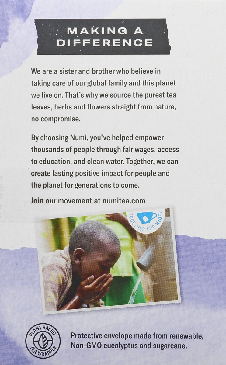 slide 5 of 9, Numi Bags Organic De-Stress Herbal Tea 16 ea, 16 ct