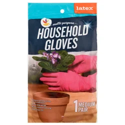 Giant Household Multi-Purpose Latex Gloves - Medium