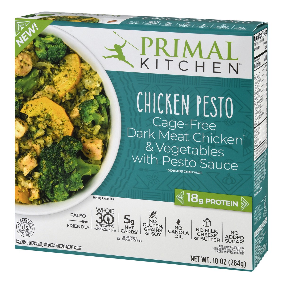 slide 10 of 13, Primal Kitchen Chicken Pesto 10 oz, 10 oz