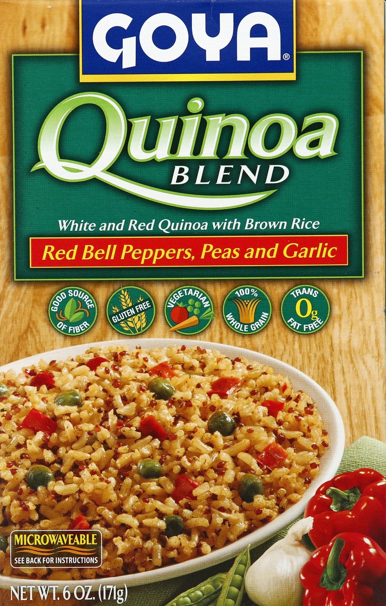 slide 1 of 1, Goya Peppers Quinoa Blend Brown Rice &, 6 oz