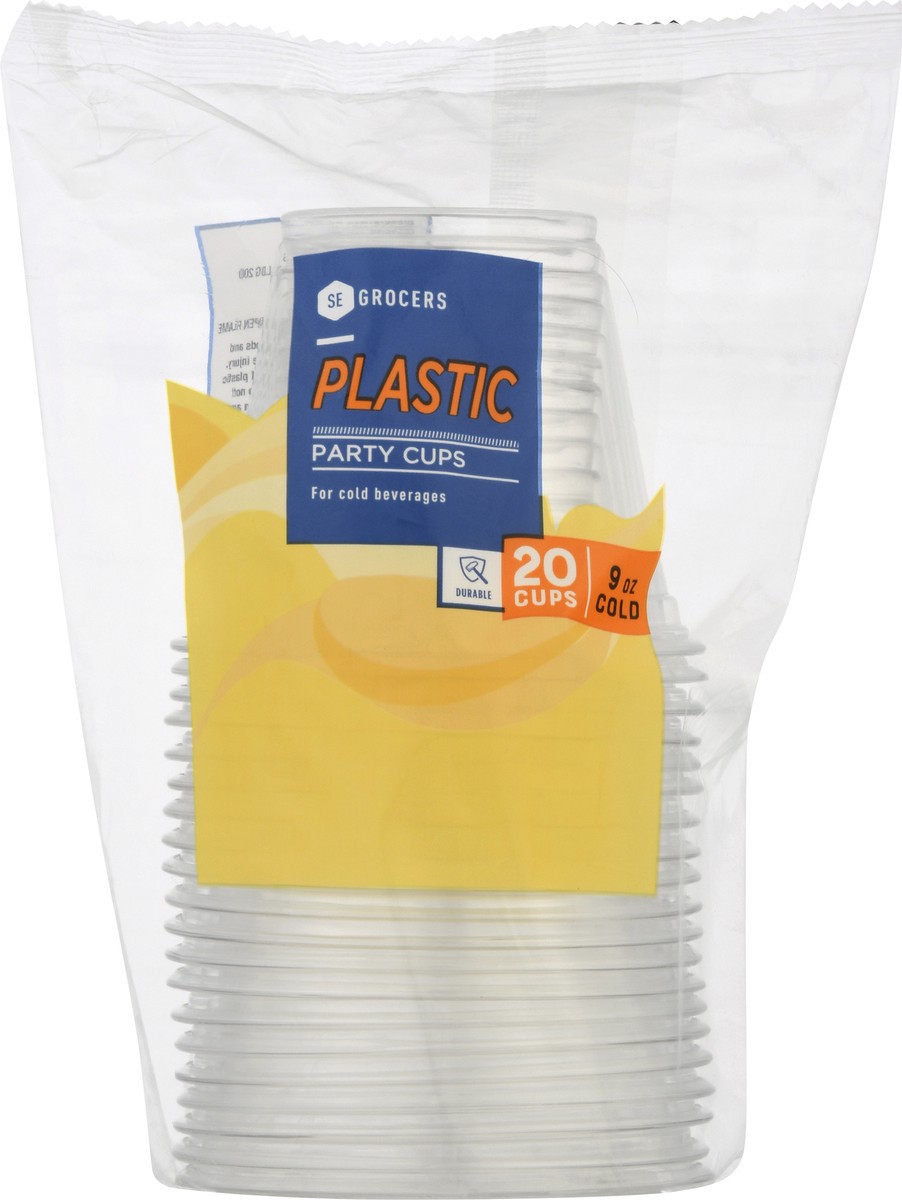 slide 2 of 8, SE Grocers Party Cups Plastic, 20 ct