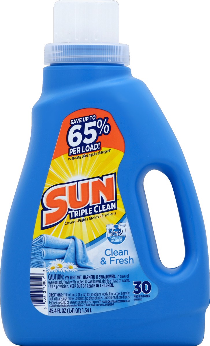 slide 2 of 3, Sun Laundry Detergent 45.4 oz, 45.4 oz