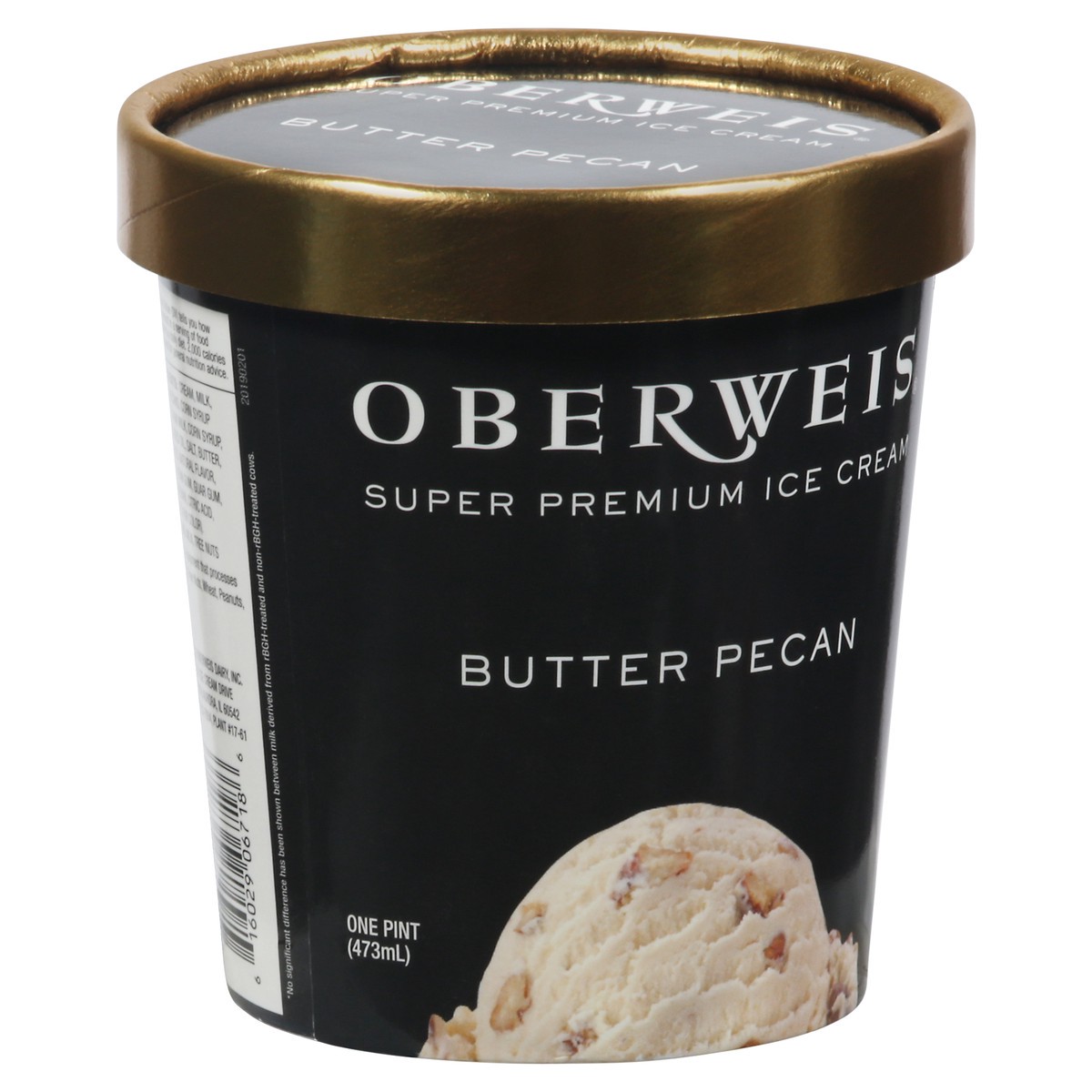 slide 12 of 13, Oberweis Super Premium Butter Pecan Ice Cream 1 pt, 1 pint