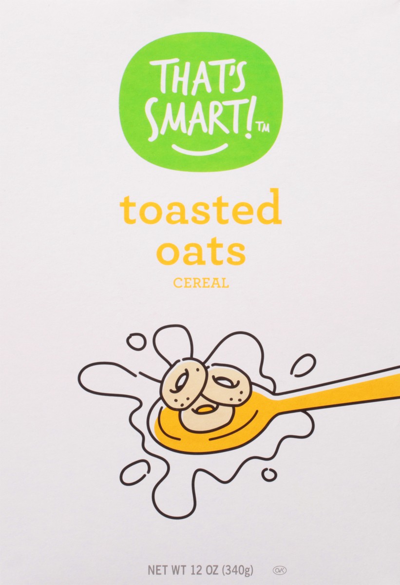 slide 13 of 15, That's Smart! Toasted Oats Cereal 12 oz, 12 oz