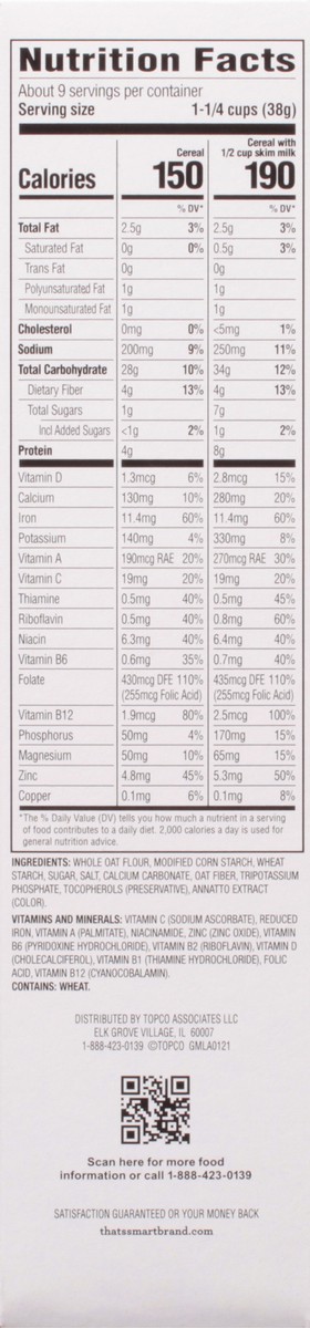 slide 12 of 15, That's Smart! Toasted Oats Cereal 12 oz, 12 oz