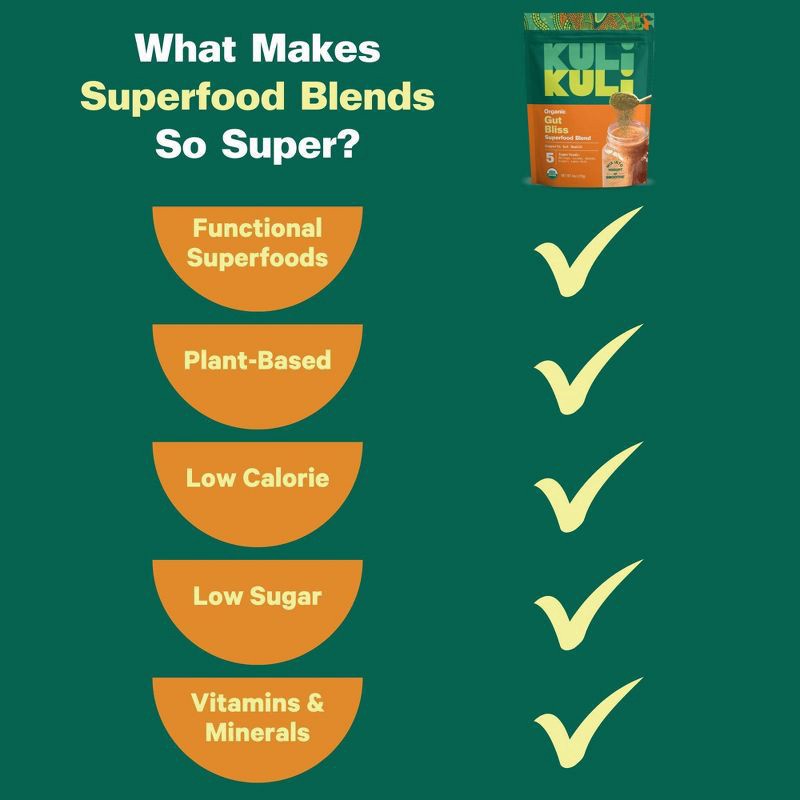 slide 4 of 7, Kuli Kuli Organic Gut Bliss Powder, 6 oz