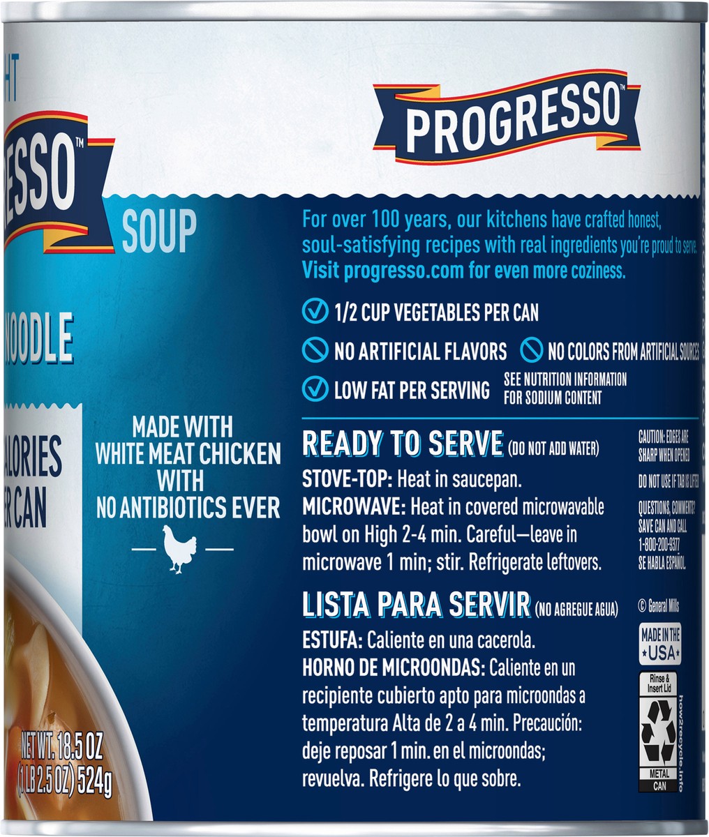 slide 8 of 9, Progresso Light, Chicken Noodle Soup, 18.5 oz., 18.5 oz