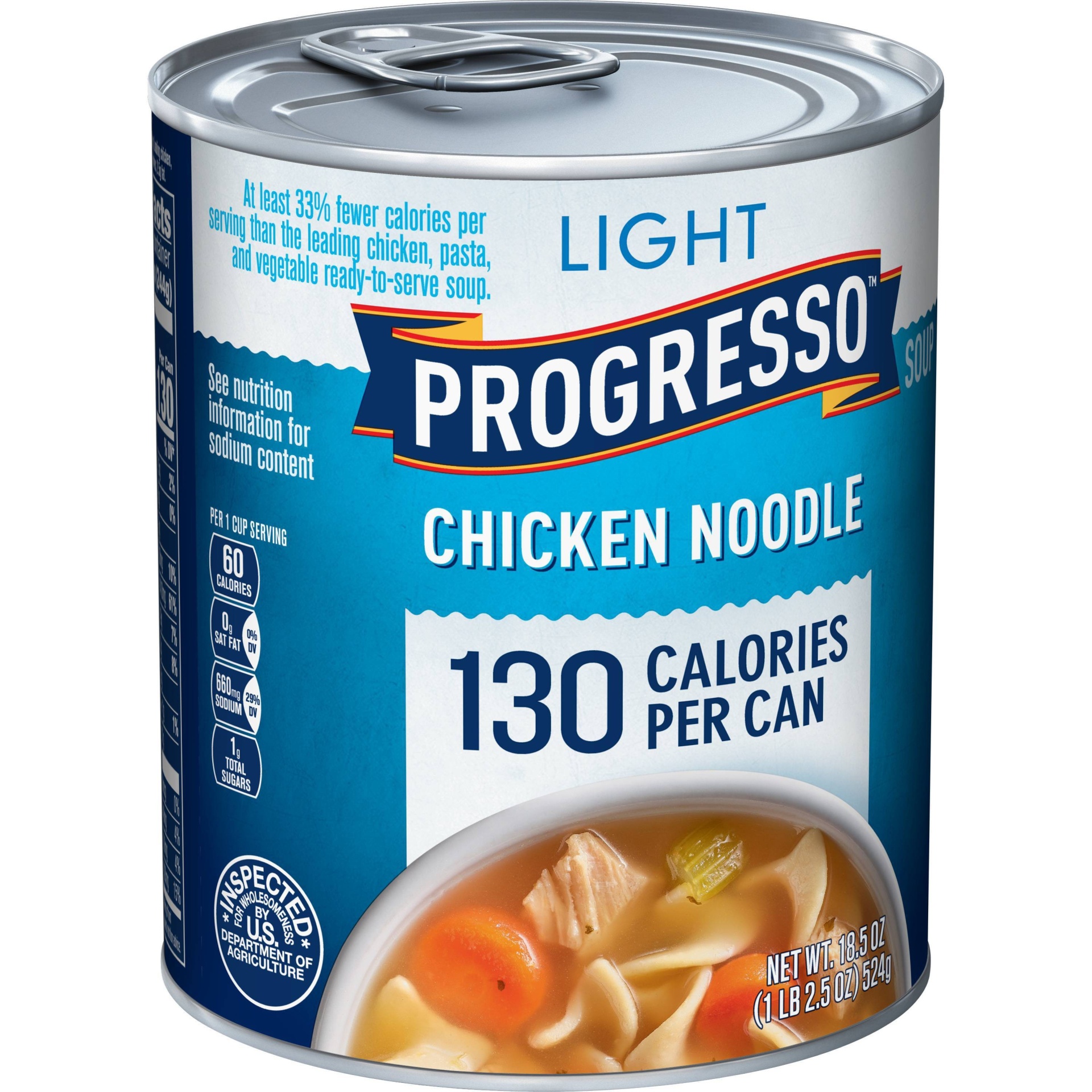 slide 1 of 1, Progresso Light Chicken Noodle Soup, 18.5 oz