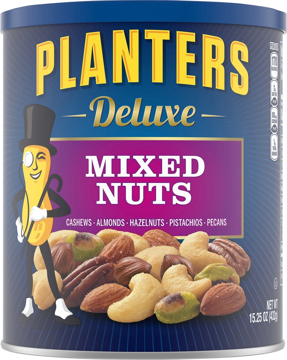 slide 1 of 1, Planters Deluxe Mixed Nuts 15.25 oz, 15.25 oz