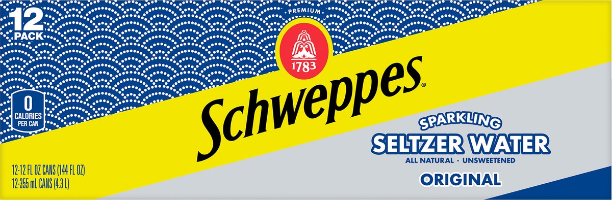 slide 4 of 7, Schweppes Original Seltzer Water - 12 oz, 12 oz