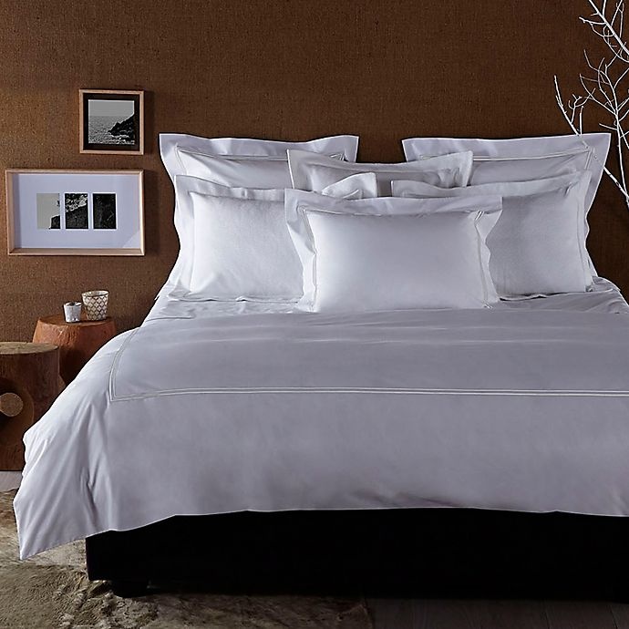 slide 1 of 3, Frette At Home Piave King Duvet Cover - White, 1 ct