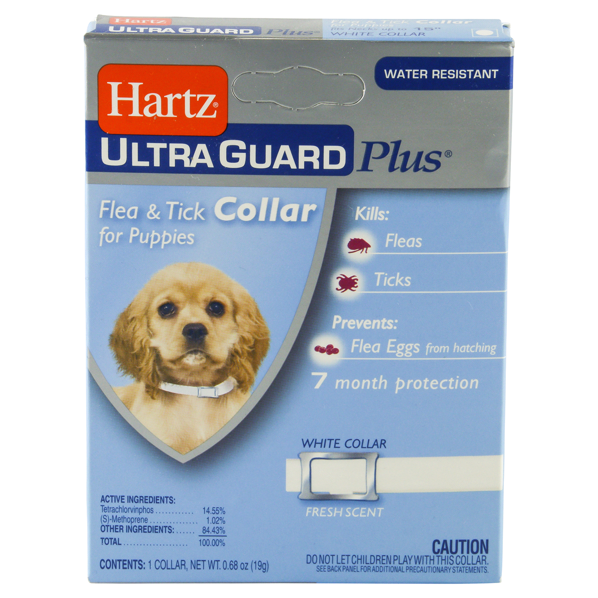 slide 1 of 4, Hartz Ultra Guard Plus Flea and Tick Collar For Puppies White Fresh Scent, 1 ct