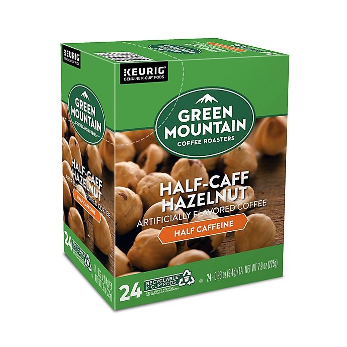 slide 3 of 6, Green Mountain Coffee Half-Caff Hazelnut Coffee Keurig K-Cup Pods, 24 ct