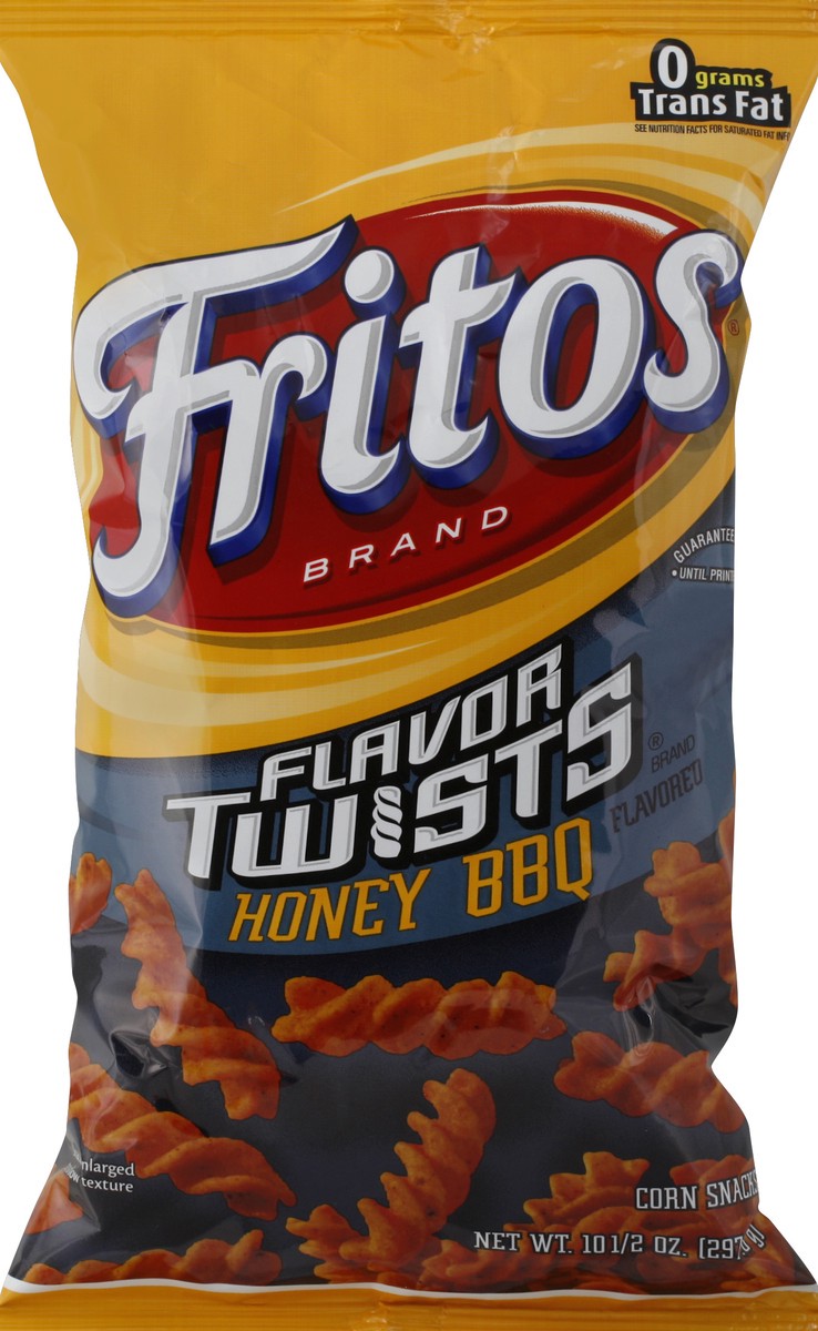 slide 5 of 6, Fritos Corn Snacks Flavor Twists Honey Bbq, 10.5 oz