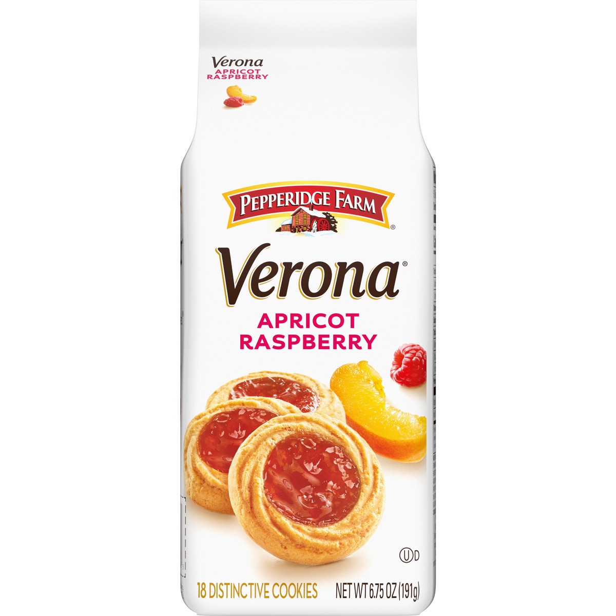 slide 1 of 5, Pepperidge Farm Verona Apricot Raspberry Thumbprint Cookies, 6.75 Oz Bag, 6.75 oz