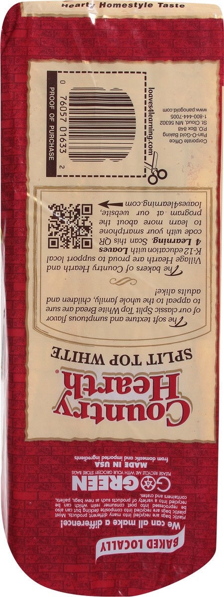 slide 8 of 9, Country Hearth Split Top White Bread 24 oz, 24 oz