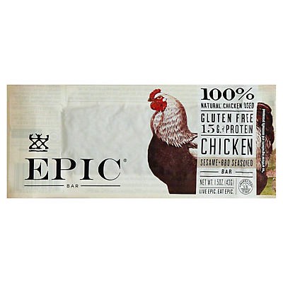 slide 1 of 6, Epic Chicken Sesame BBQ Bar, 1.5 oz