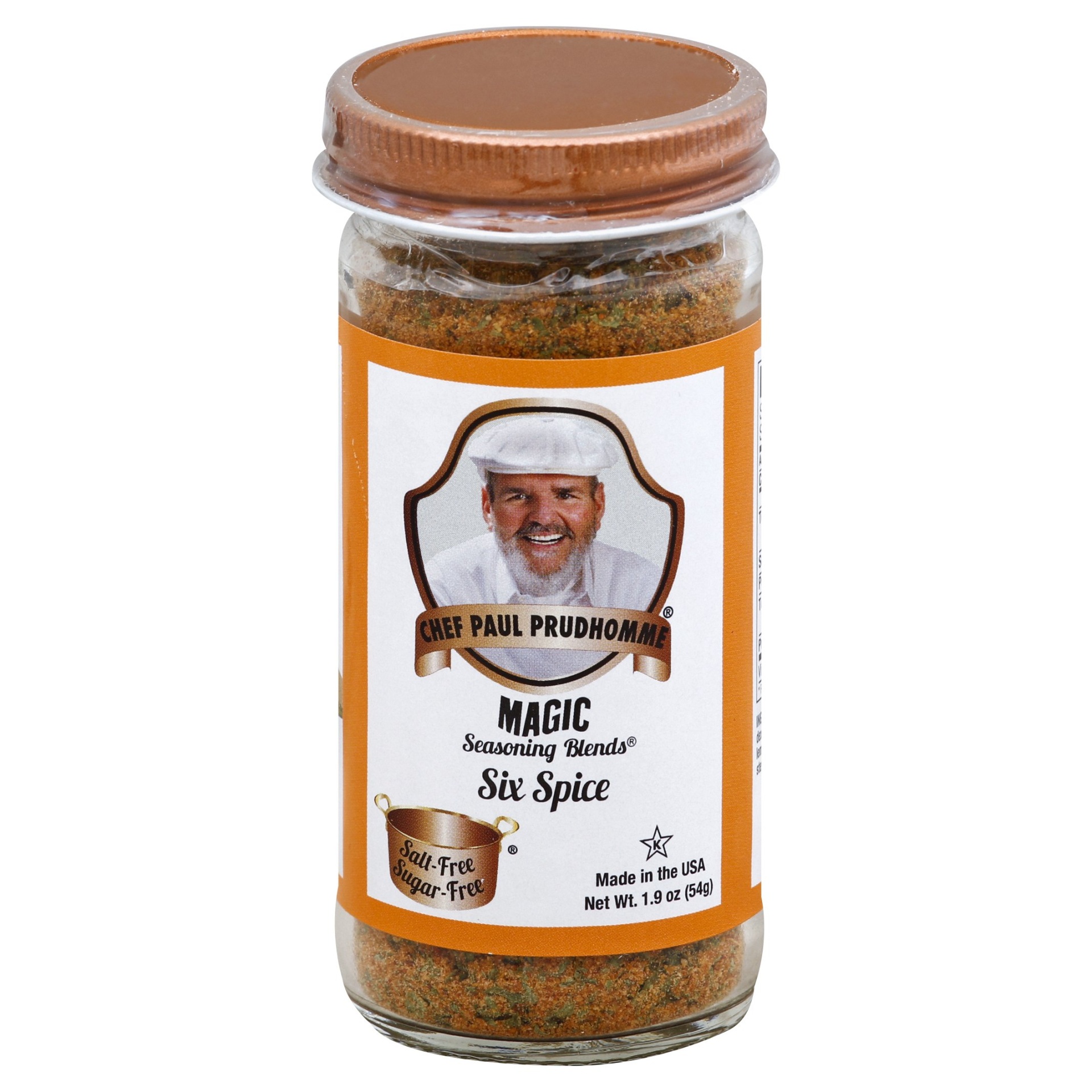 slide 1 of 1, Chef Paul Prudhomme's Magic Seasoning Blends Six Spice, 1.9 oz