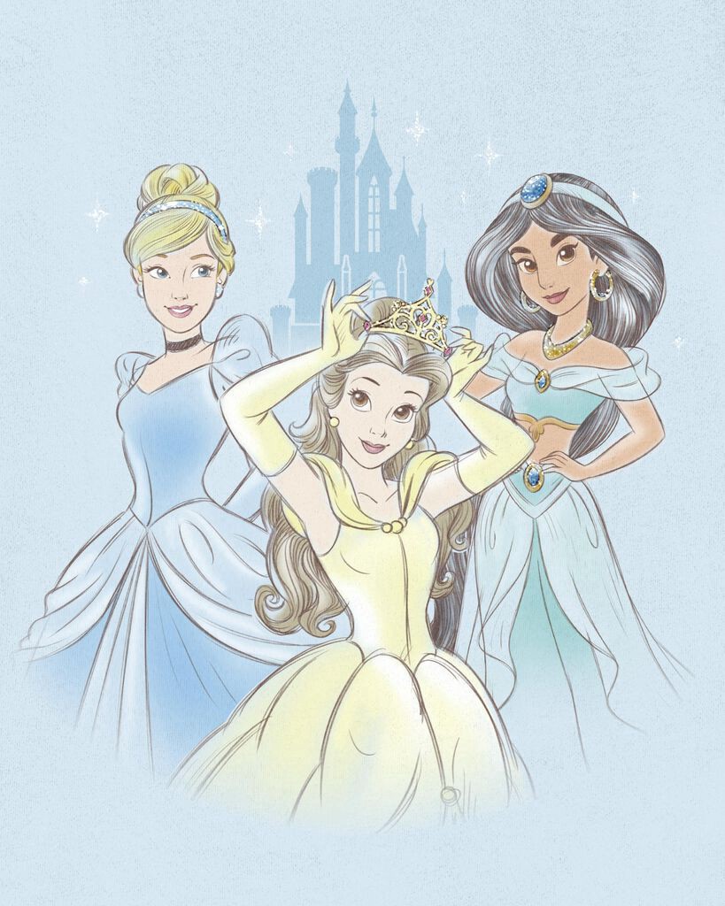 slide 2 of 2, Carter's Kid Disney Princess Tee Multi 4, 1 ct