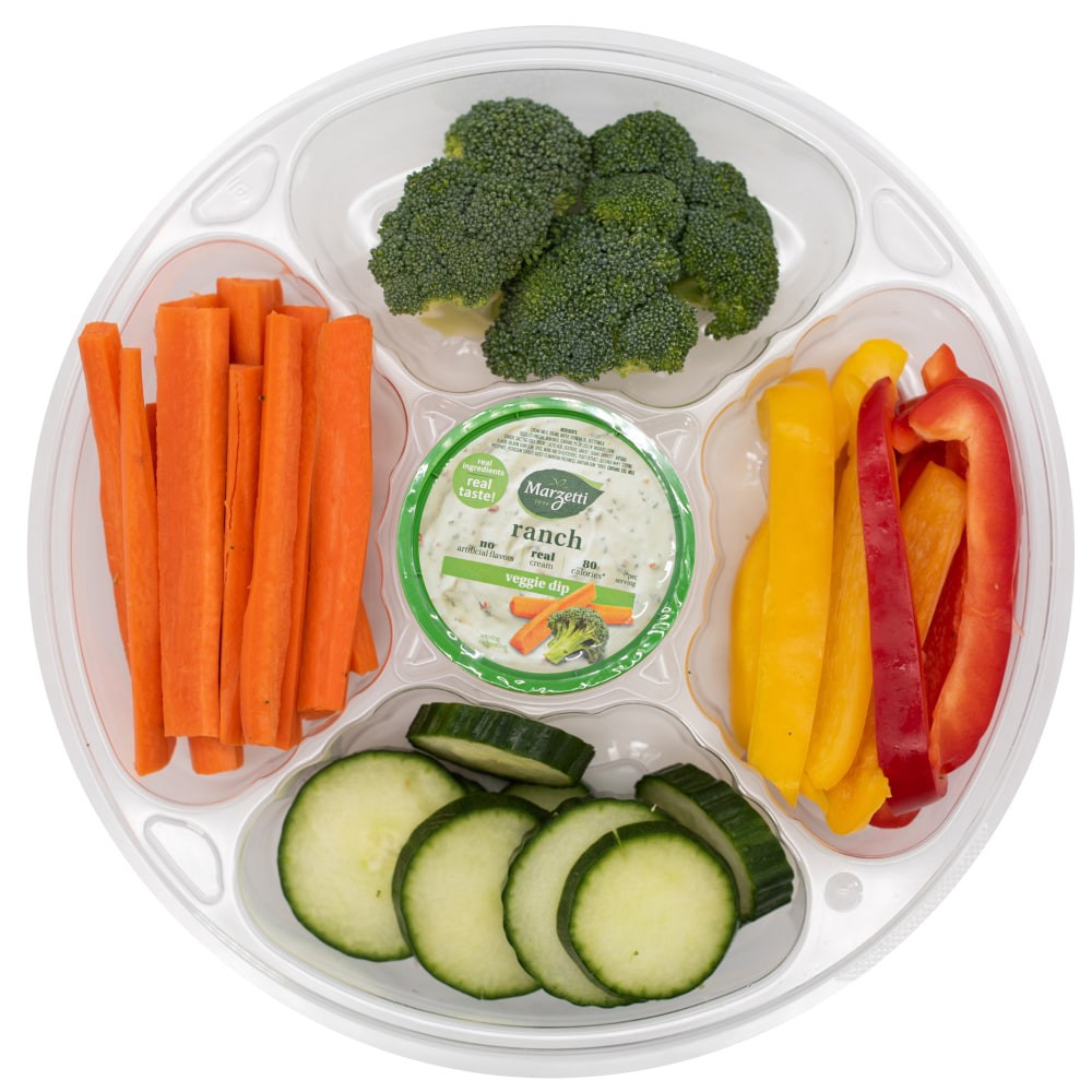 slide 1 of 1, Small Ranch Dip Vegetable Tray, 20.5 oz