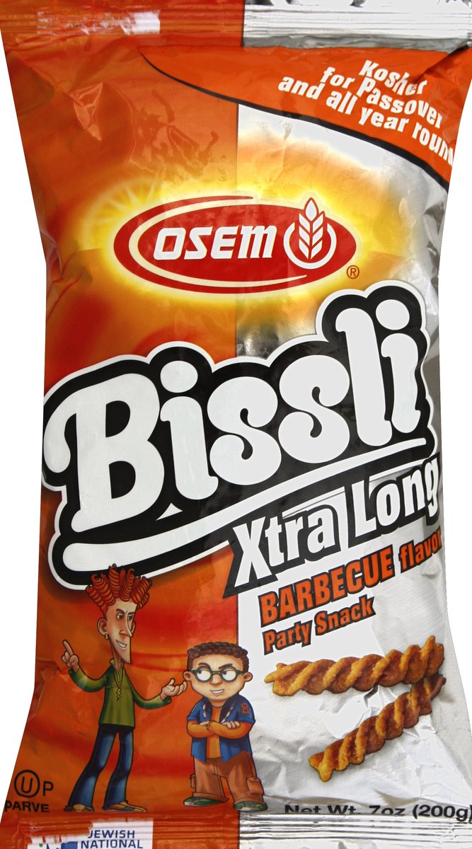 slide 2 of 5, Osem Large Bissli Barbeque Flavor Party Snack, 7 oz