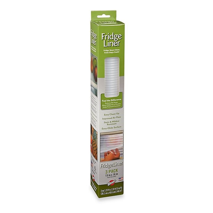 slide 1 of 2, Warp Brothers Non-Adhesive Fridge Liners Set, 3 ct