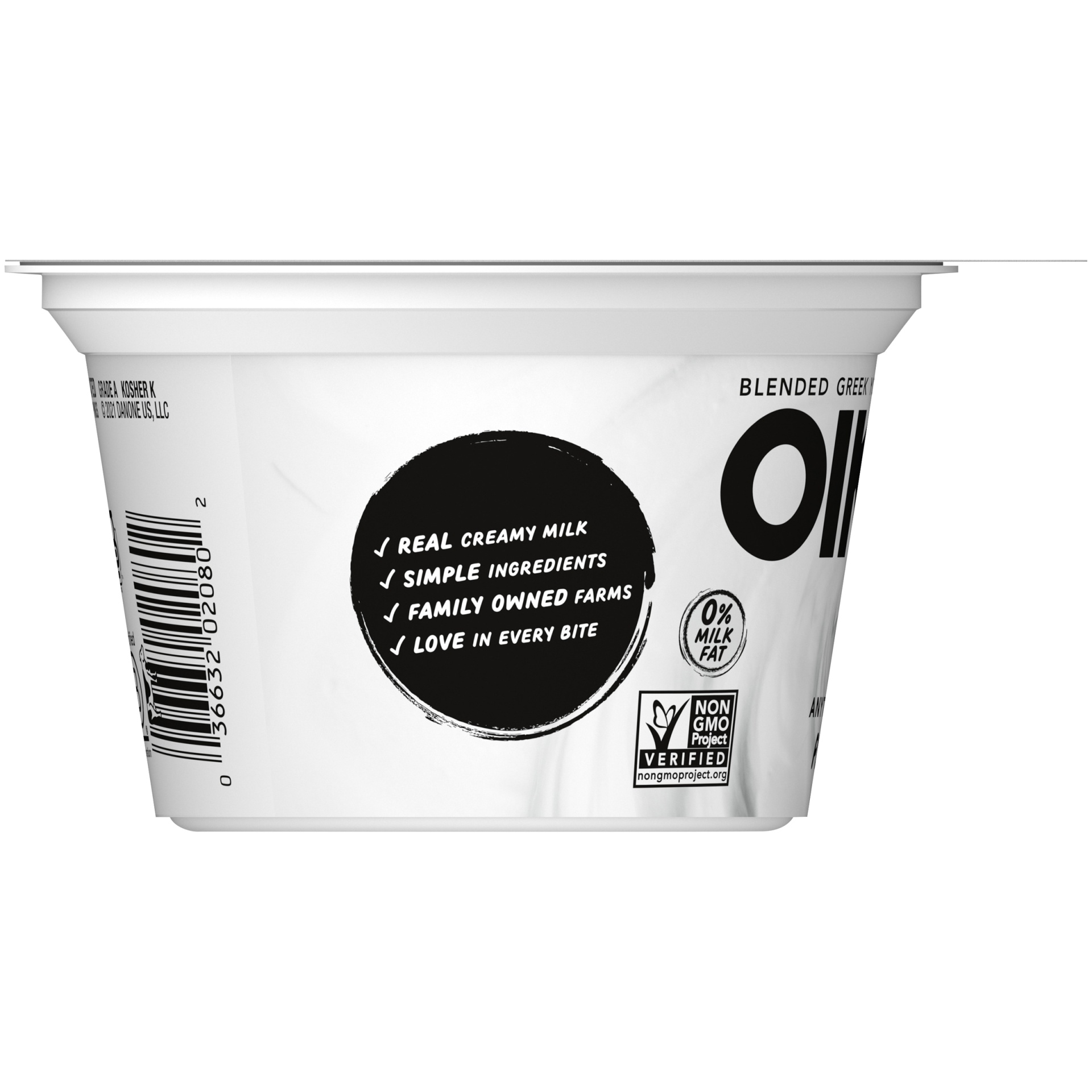Oikos Blended Plain Greek Nonfat Yogurt 5.3 oz Shipt