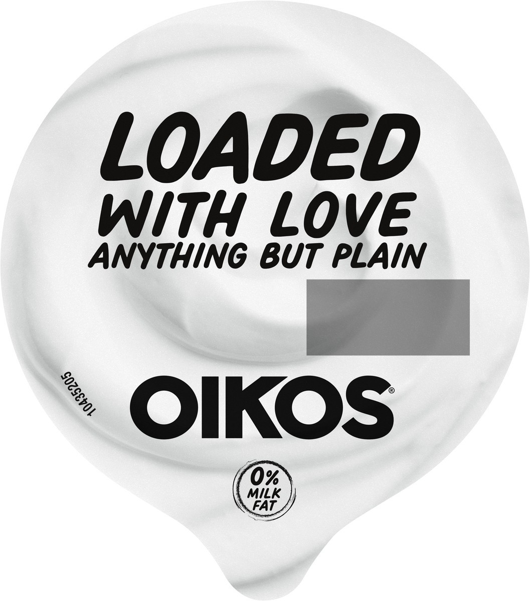 slide 10 of 10, Oikos Blended Nonfat Greek Yogurt, 16g Protein, 100 Calories and 0% Milk Fat, High Protein Yogurt, 5.3 OZ Cup, 5.3 oz