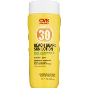 slide 1 of 1, CVS Health Beach Guard Sunscreen Lotion Spf 30, 6.7 oz