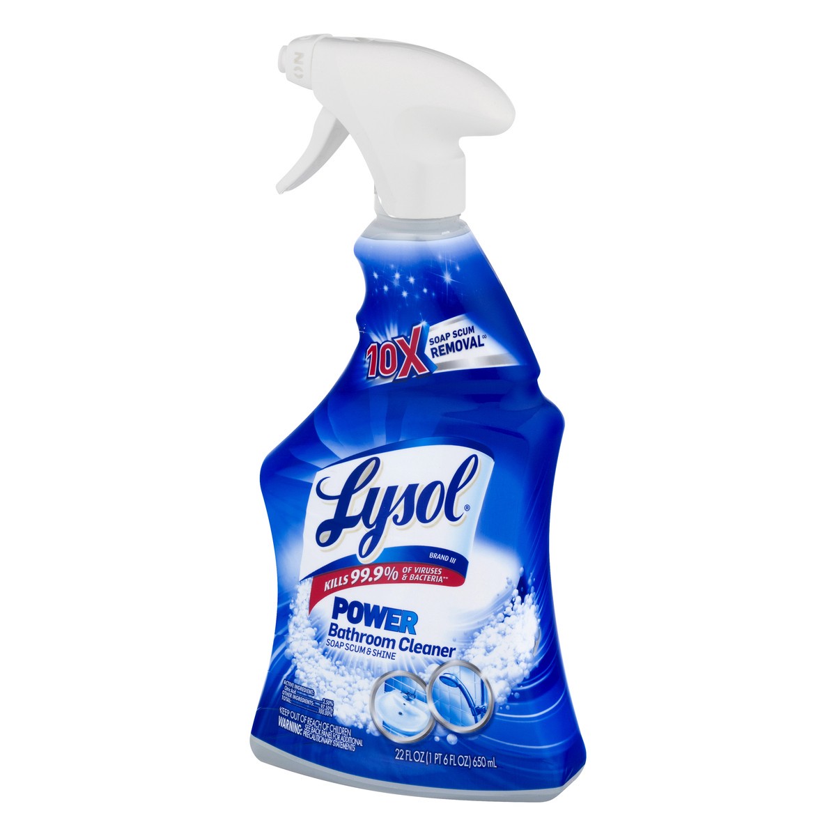 slide 5 of 8, Lysol Power Cleaner Spray Bath, 22 oz
