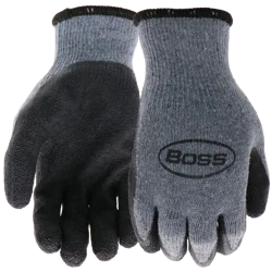 Boss Latex Coated String Knit Gloves - Small