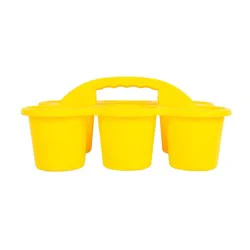 Office Works 6 Cup Caddy - Yellow, 1 ct
